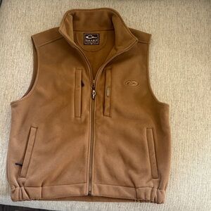 Drake Men's Tan Fleece Vest